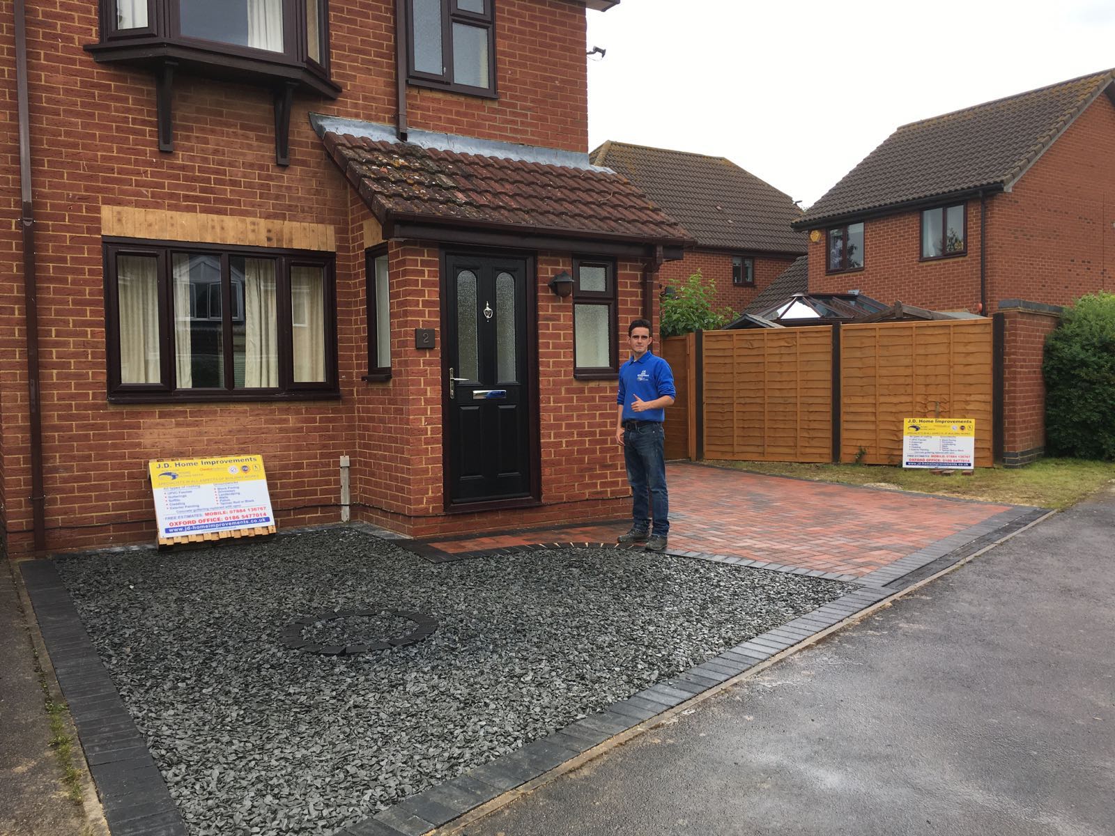 recent project for driveways in Patchway - image shows a block paving driveway